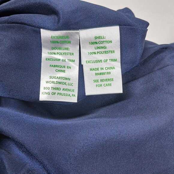 Lilly Pulitzer True Navy Blue/Gold Embroidered Demi Strapless Mini EveningDress - Picture 12 of 14